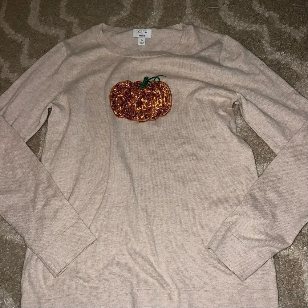 J. Crew Beige Pumpkin Top